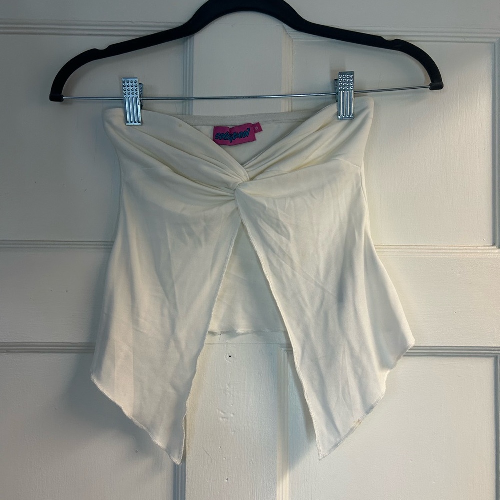 Edikted Twisted Split Front Tube Top
